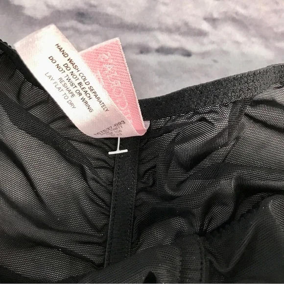 Victoria’s Secret Sheer Shirred Garter and Rhinestone Pin-up‎ Skirt NWOT